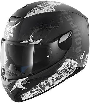 Shark Skwal Trooper Mat Helmet-Grey-Black-L