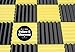 Soundproofing Acoustic Studio Foam - Yellow Color - Wedge Style Panels 12”x12”x2” Tiles - 4 Pack