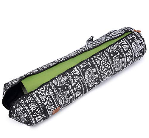 image for ELENTURE Full-Zip Exercise Yoga Mat Carry Bag with Multi-Functional St