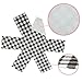 Pan and Pot Protectors - Set of 8 - [PLAID BLACK AND WHITE] - Cookware Guards and Savers | Avoid Scratching Kitchenware Surface Pots And Pans Protector All Sizes