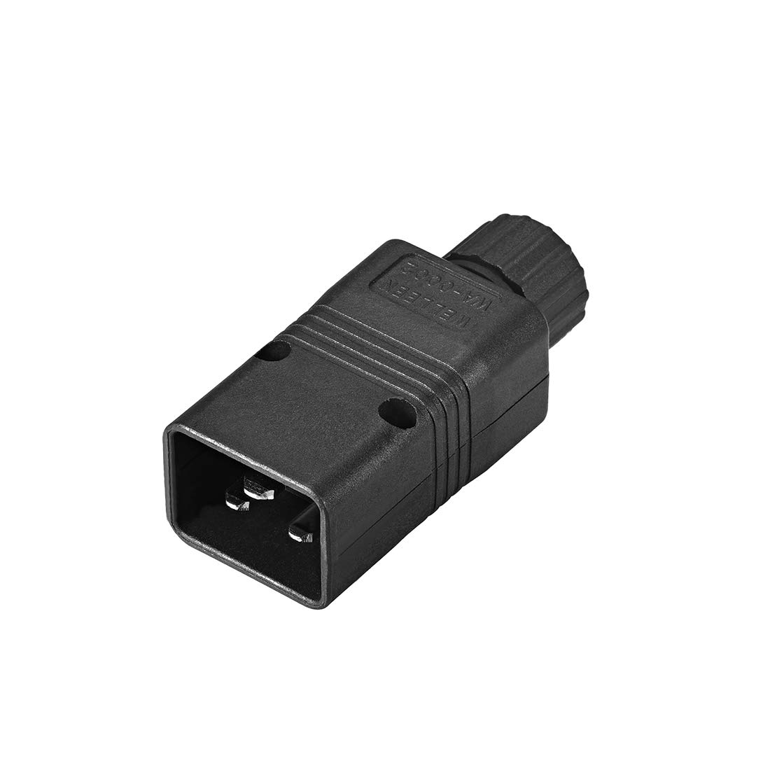 sourcing map AC 110-250V 16A Male IEC320 C20 Power Socket Adapter Receptacle Connector
