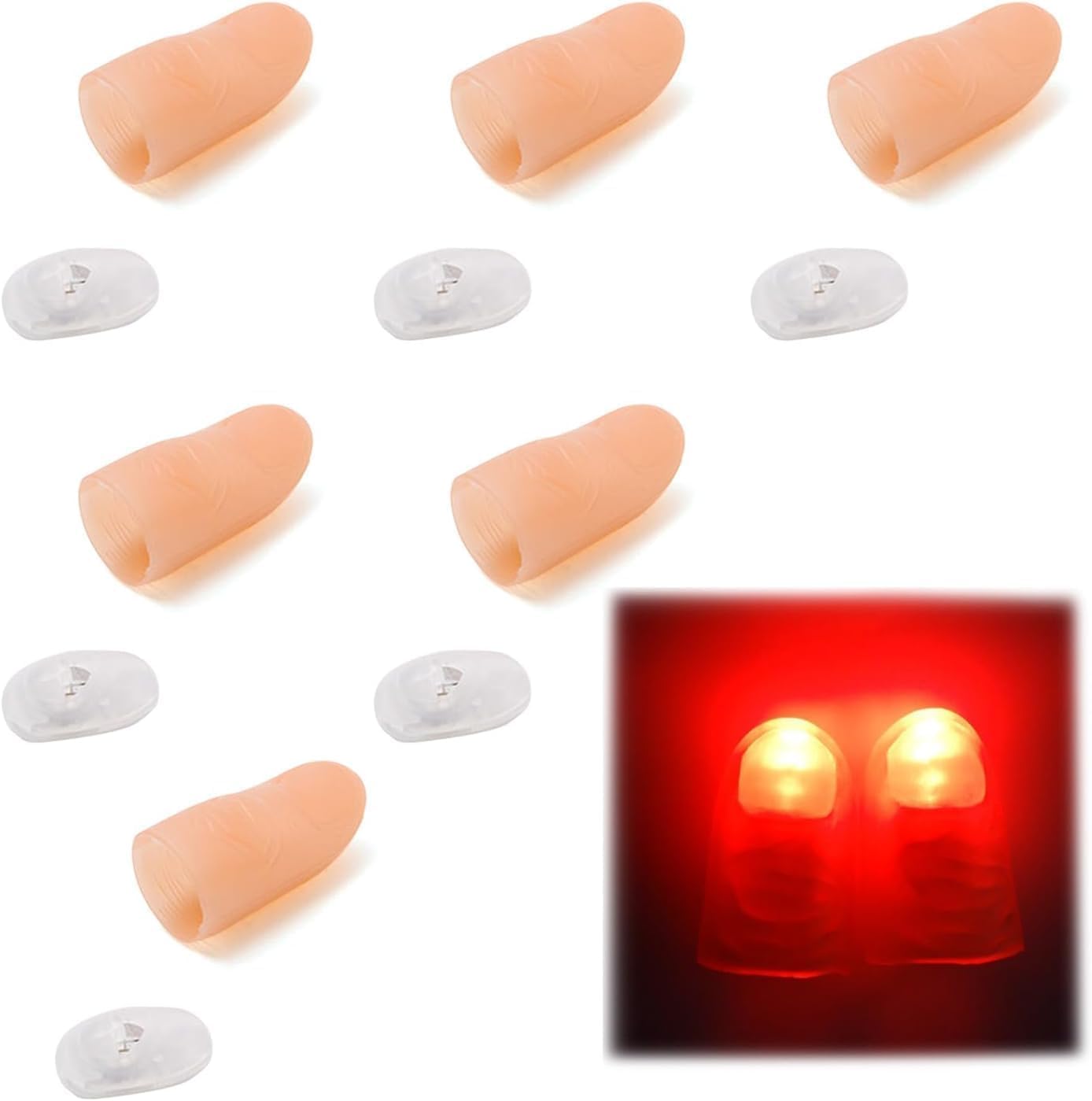 atnayo 6 Pcs Finger Lights,Magic Thumbs Lights,Led Flashing Thumb Tips
