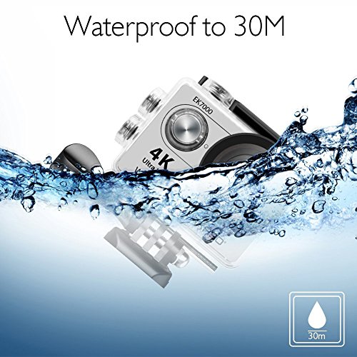 AKASO-Cmara-Deportiva-WiFi-4K-12MP-Cmara-acuatica-Sumergible-30m-Cmara-de-accion-24G-Control-Remoto-con-2-Bateras-Accesorios-Multiples-para-Buceo-Ciclismo-20-Pantalla-170-Gran-ngulo-EK7000