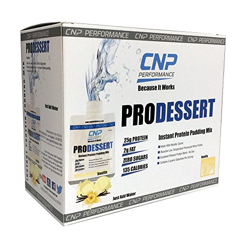 CNP ProDessert Instant Pudding - Professional Grade Protein Supplement, Ready to Mix, Just Add Water (1 box, 10 ct, Vanilla)