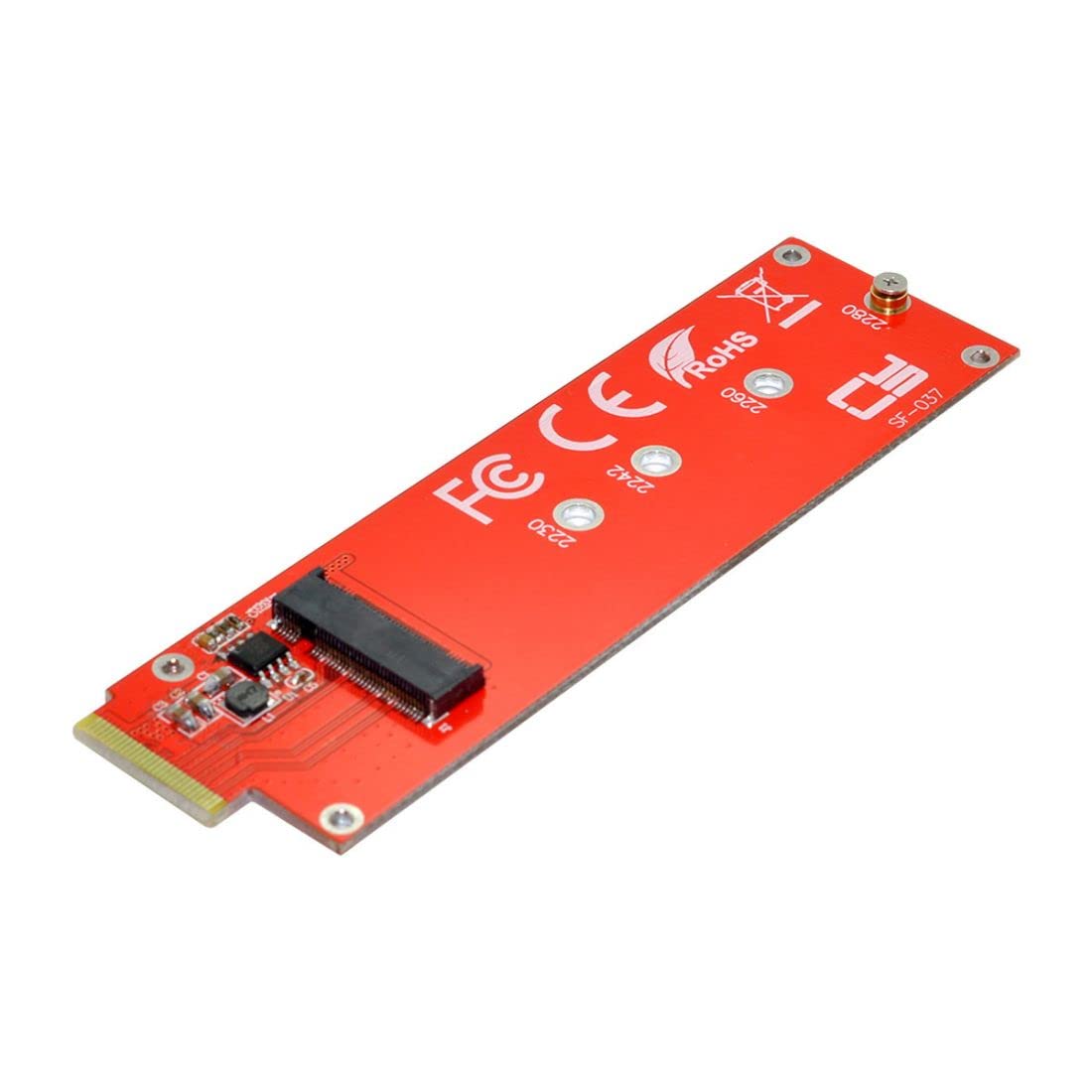 ChenYang CY M-Key 4X NVMe NGFF SSD Host Adapter to Ruler 1U GEN-Z EDSFF Short SSD E1.S Carrier Adapter