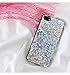 Keklle iPhone Case Psychedelic Rave Holographic Sparkle Bling Glitter Shiny Reflective Cover With Laser Beam, [Extra Thin TPU Protective Case] for iPhone (Shiny Sequins, iPhone 7/iPhone 8)