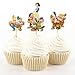 Betop House 24pcs Snow White and Seven Dwarfs Themed Party Decorative Cupcake Topper