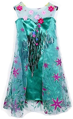 BD Baby Girl's Snow Queen Dress Costume Party Princess Dress Sequined Dress, 8