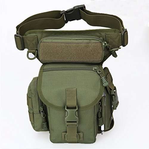 Multipurpose Tactical Fanny Pack Walking Man Military Drop Leg Bag Tool Thigh EDC Waist Belt Pack Leg Pouch Paintball Airsoft Motorcycle Riding Camera Messenger Bag Purse for Men Tactical iphone Case