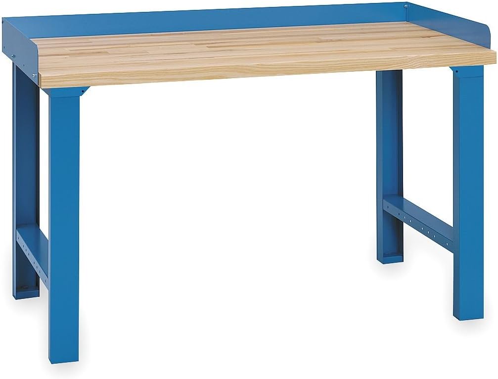 Lista Industrial Workbench - 72X30" Butcher Block Top - Bright Blue - Bright Blue