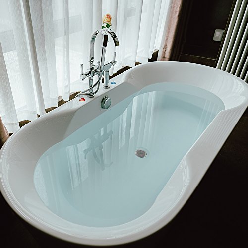 image for Kirecoo 2 Pack Bathtub Stopper, 6 Inches Large Silicone Tub Stopper, F