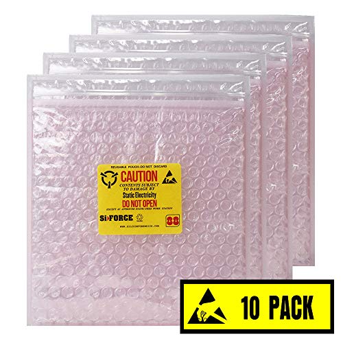 Anti Static Bubble Bags, Resealable Static Shielding Bag, Reusable for Sensitive Electronic Components (Small Qty 10) - Thumbnail 7