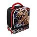 Jurassic World 6 piece Backpack and Lunch Box School Set (Black)