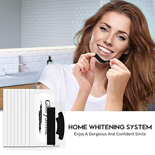 GlorySmile Professional Teeth Whitening Strips kit with Blue LED Light Dental Whitener Professional & Express Whitening Strips Kits Whitener Strips