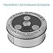 Viciviya Fidget Spinner - EDC Tri-spinner Metal Hand Spinners Focus Stress Reducer Toy - Perfect For ADD ADHD Anxiety and Autism Adult Kids (black)