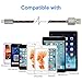 Kinbashi 3 Pack 6 Feet Nylon Braided 8 Pin Lightning to USB Charging Cable