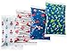 Thrive Reusable Pack of 4 - Long Lasting, Lightweight, Soft Gel Ice Packs for Lunch Bags, Cooler, Lunch Box, Camping, Beach Bags, Picnics, Injuries