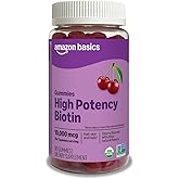 Amazon Basics Biotin 10,000mcg Gummy, 90 Count