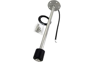 NEWMAIX Marine Fuel Sending Unit,Kus 400mm 240-33ohm Sender Boat Fuel Water Level Sensor Fuel Level Tank Sending Unit for Boat Truck Car RV (400mm, Standard American 240-33 ohms)