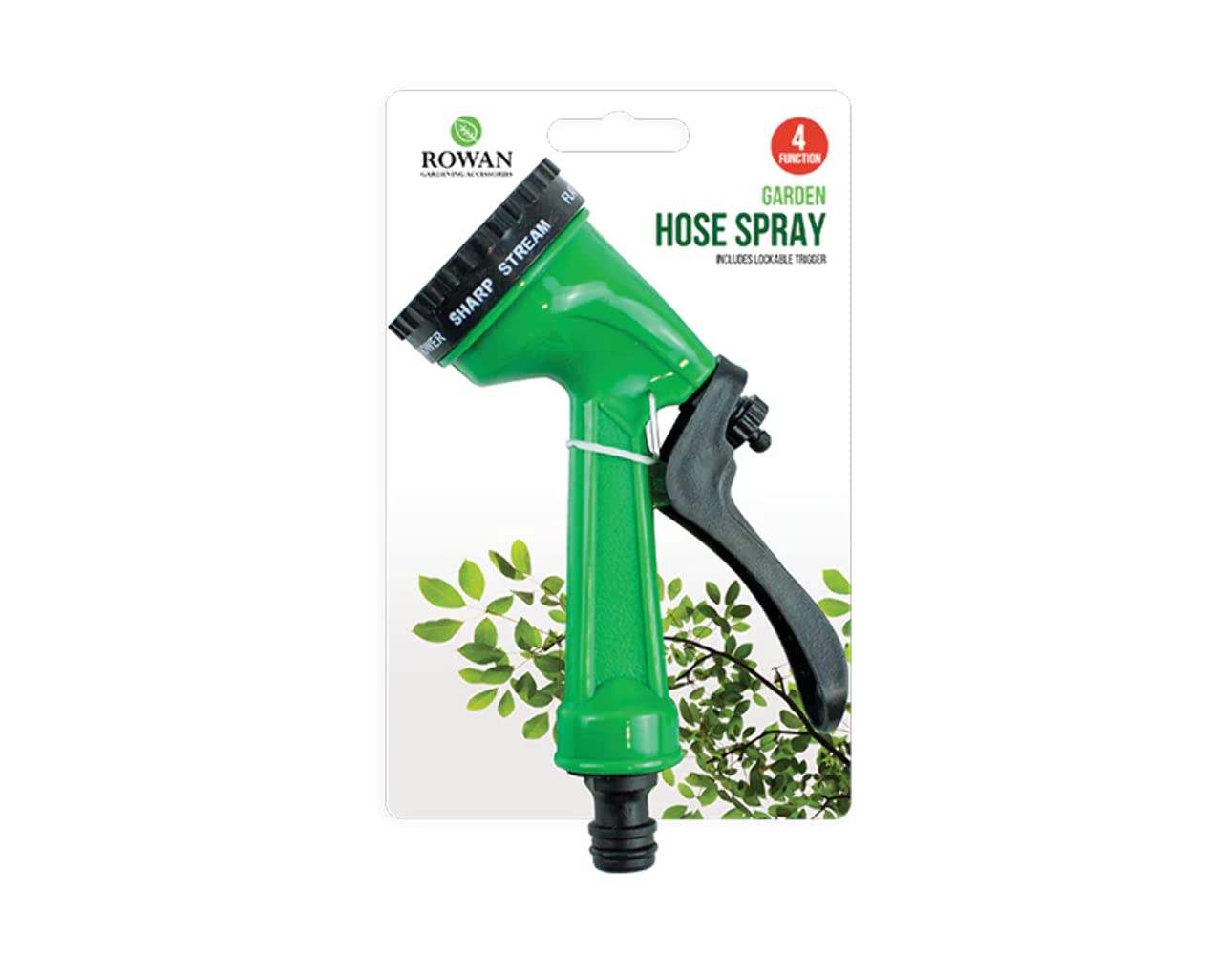 Hose Spray 4 function garden includes lockable trigger