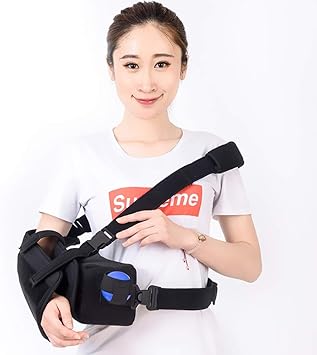 Amazon Co Jp 調節可能な肩サポートスリング 腕の外転固定ブレース 肩関節脱臼脛骨骨折装具 肩関節腱板サポートブレース A スポーツ アウトドア