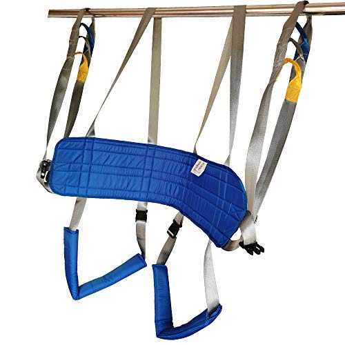 Full Body Patient Lift Slings Drive Medical Thigh Hip Waist Lumbar Back Supports Standing Aids Leg Trainers Exercise with Padded Chest Buffer Large Load Capacity 506 Lbs AnyBack