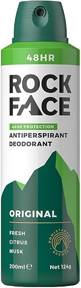 Rock Face Men's Antiperspirant Deodorant Original Scent 200ml view 1