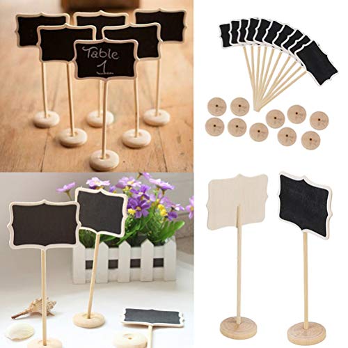 Clip On - 2 Pcs Lot Classic Mini Blackboard Clip On Message Wooden Small Chalkboard Buffets Table - Jewelers Lens Tents Boys Teeth Organizer Music Holder Converter Hair Tent Post Battery Bike