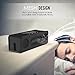 MoKo Carrying Case for Bose SoundLink Mini / Mini 2, Portable Speaker Cover PU Leather Protective Bag Sleeve Skins, with Holding Strap & Carabiner, BLACK