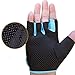 Nlife Power-Grip Half-finger SPORTS GLOVES,EXERCISE GLOVES, ROWING GLOVES Ideal For Cycling, Rowing, Weightlifting, and Cross Fit Training (Blue, S)