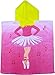 Kreative Kids Ballerina 100% Cotton Poncho Style Hooded Bath & Beach Towel with Colorful Double Sized Design