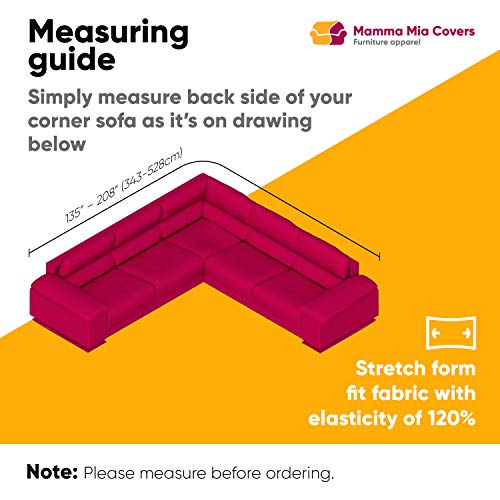 Sectional Sofa Cover Corner Couch Cover Corner Slipcover Cotton