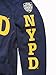 NYPD T-Shirt, Long Sleeve New York City Police Department Screen Printed Shield M Navy