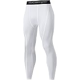 NuCamper Men's Compression Pants Athletic Leggings Running Tights Base Layer Bottoms for Workout Football Basketball Yoga Gym