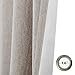 jinchan Linen Textured Curtains 95 Inch Length 2 Panels for Living Room Grommet Top Greyish Beige Room Darkening Drapes for Bedroom Thermal Insulated Window Curtain Set