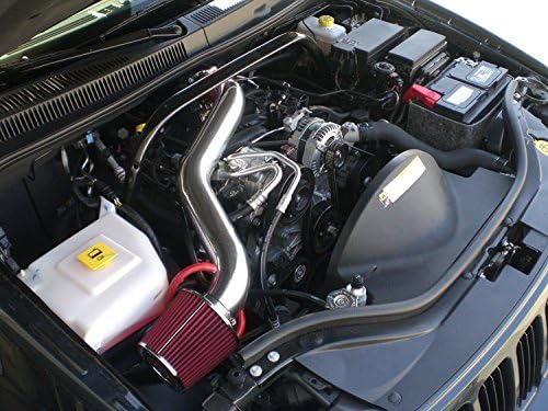 2005 2006 2007 2008 2009 Jeep Grand Cherokee Commander with 4.7L V8 Engine Air Intake Filter Kit System LONG VERSION (Red Filter & Accessories)