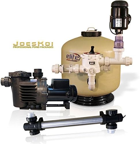 JoesKoi 18000 Professional Pond Filtration Package (PerformancePro Artesian2 A2-1/3-63-C Pump, Genesis 18000 Filter, 75 Watt Stainless Steel UV-C)