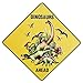 Dinosaur Decor: 2 in 1 Dinosaur Party Supplies and Dinosaur Room Decor for Boys. Decorate Entrance to Party or Kids Room with These Dinosaur Decorations. Includes Dino Sign and Dinosaurs Wall Decals