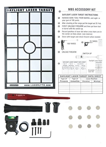 LaserLyte Universal Laser BORE Sight kit fits .22 to .50 Caliber Rifles and Pistols. Sight in a Rifle with only Two Shots Includes 223 556 308 30-06 6.5