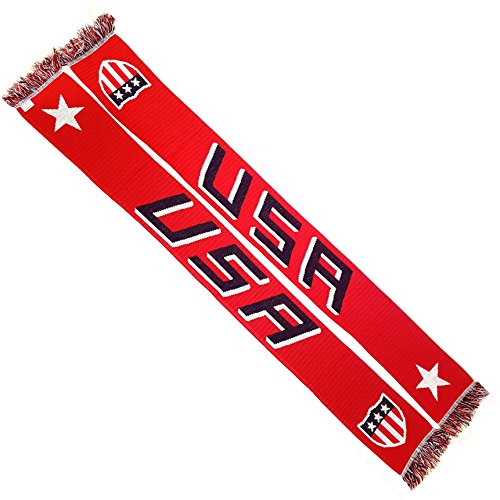 USA Soccer Knit Scarf (Red)