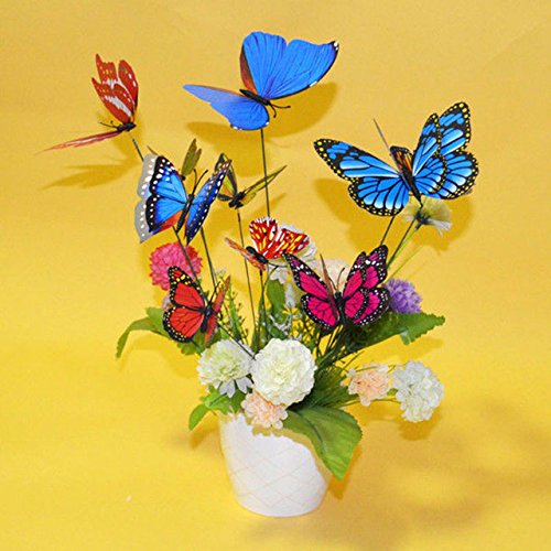 3i Trading Co Co 10pcs Set Erfly On Sticks Garden Vase Lawn Craft