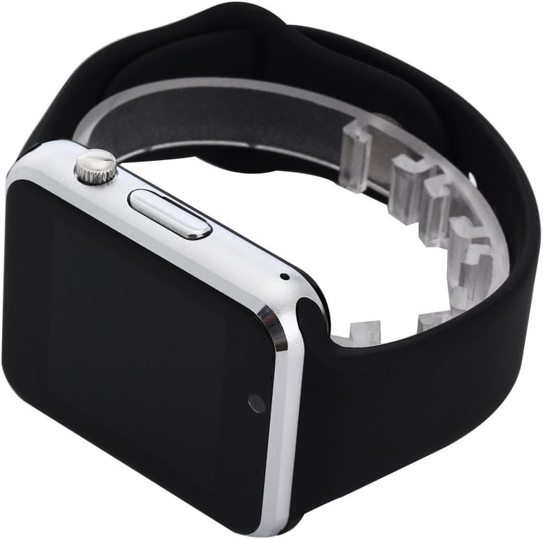Smart Watch Compatible Samsung Android iPhone iOS for Kids Women Men (Silver Black11)