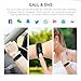 LQM Fitness Tracker Health Smart Bracelet,IP67 Waterproof Heart Rate Monitor Bluetooth Touch Screen Sport Wristband with Activity Tracker Pedometer for IOS Android Cellphone (Black)