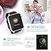 SuperWatch GB-88 Smart Watch Bluetooth NFC Connectivity Sports Watch with Heart Rate Monitor,Touch Screen and Magnetic Charging for Android Samsung HTC/Apple Ios (Silver)