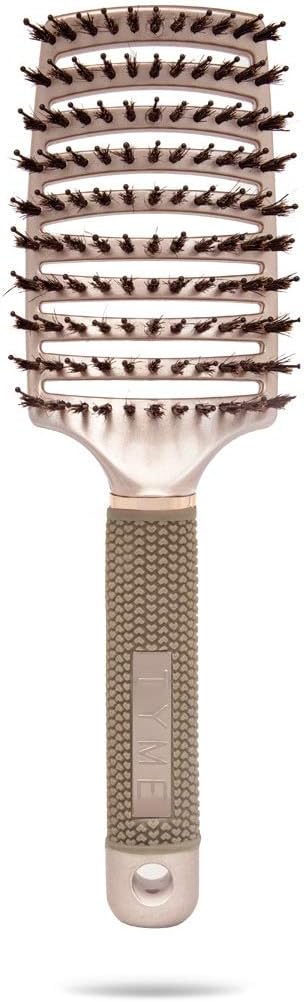 tymeDetangler Brush with Boar and Nylon Bristles, Vented for Quick Blow-Drying