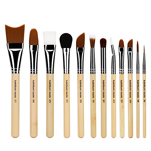 Bdellium Tools Professional Makeup Brush Special Effects SFX Series - 12 pc. Brush Set with Double Pouch (2nd Collection)
