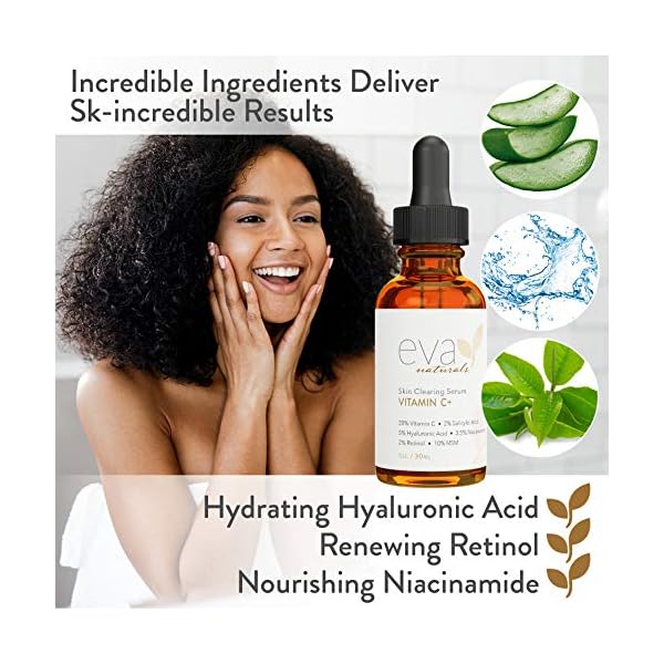 Eva Naturals Vitamin C Serum Plus 2% Retinol, 3.5% Niacinamide, 5%