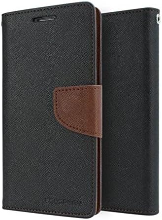 One Plus 3T Flip Cover, Sparkling Trends Mercury Goospery Fancy Diary Wallet Flip Cover Case for OnePlus 3T Black Brown