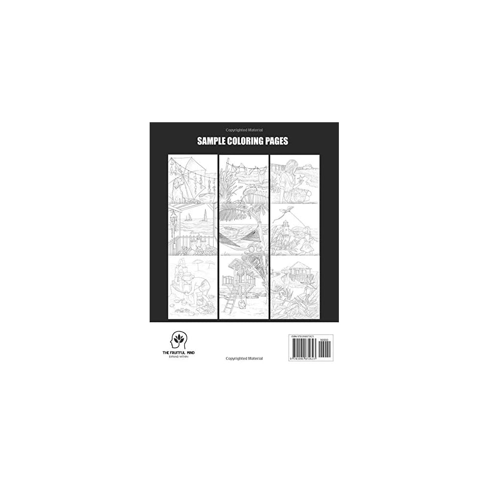 8700 Beach Life Coloring Book Free