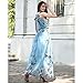 Ruiyige Women's Classy Halter Floral Print Party Evening Maxi Dresses Blue XXL